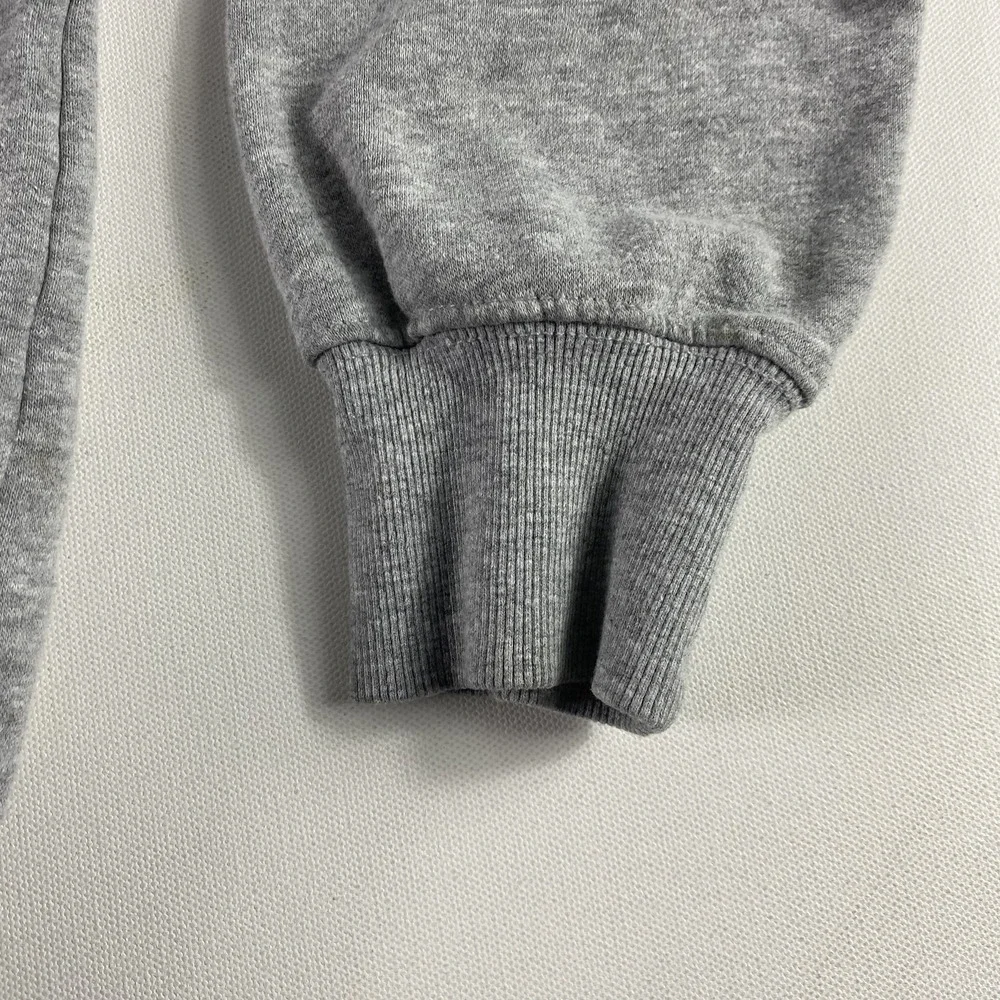 North Face Hoodie Mens Medium Gray Pullover Sweatshirt Never Stop Exploring Logo